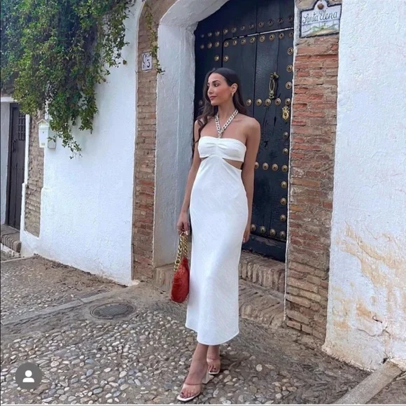 Zara | Dresses | Zara Cut Out Chain Dress | Poshmark
